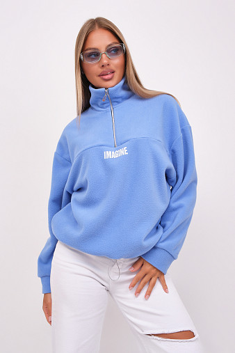 Толстовка жен. Тренд-2 флис голубой