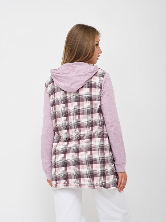 Рубашка Азарт-2 каштановый/клетка