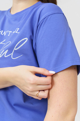 Футболка женская Эстель василёк