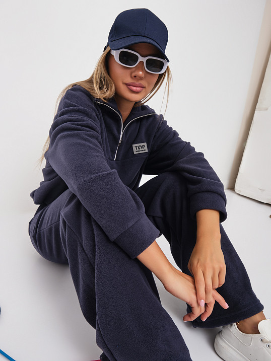 Костюм жен. Тренд флис т.серый