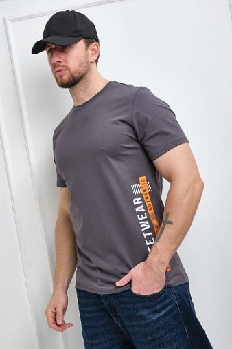 Футболка мужская Норд т.серый