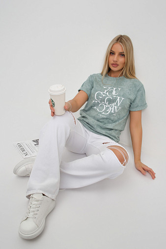 Футболка жен. Лиона варенка фисташка