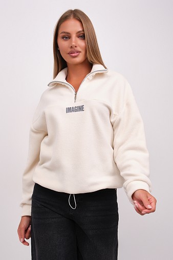 Толстовка жен. Тренд-2 флис молочный