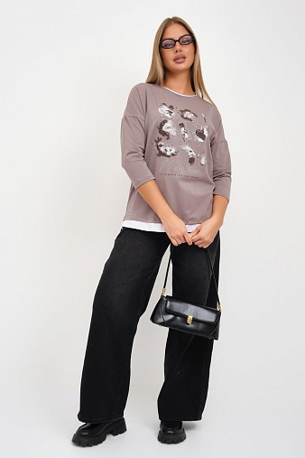 Лонгслив женский Тудей визон