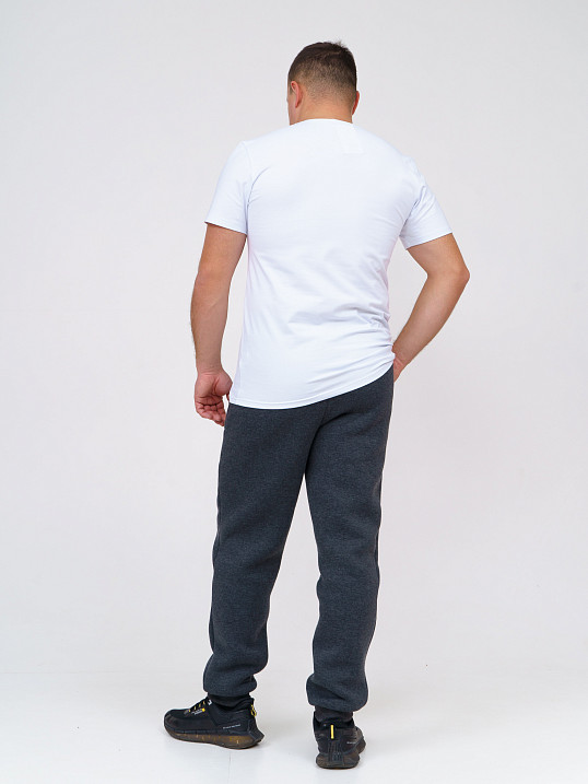 Брюки мужские футер 3-х нитка антрацит/меланж