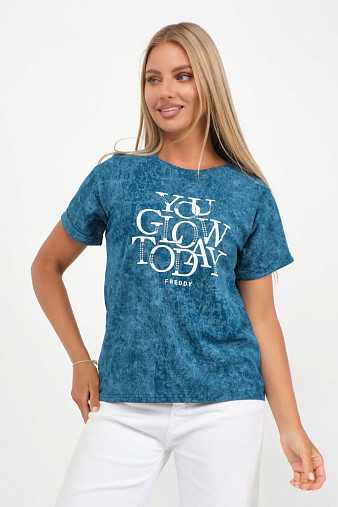 Футболка жен. Лиона варенка морская волна