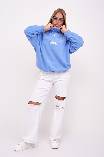 Толстовка жен. Тренд-2 флис голубой