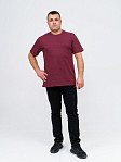 Футболка мужская кор. рукав Меланж бордо
