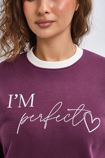 Толстовка женская Медея начес марсала