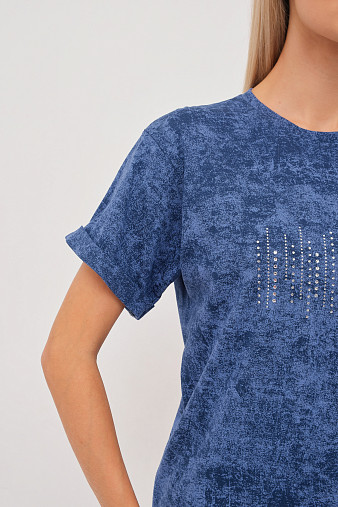 Футболка женская Арабеска св.индиго