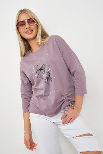 Лонгслив женский Сати корица