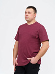 Футболка мужская кор. рукав Меланж бордо