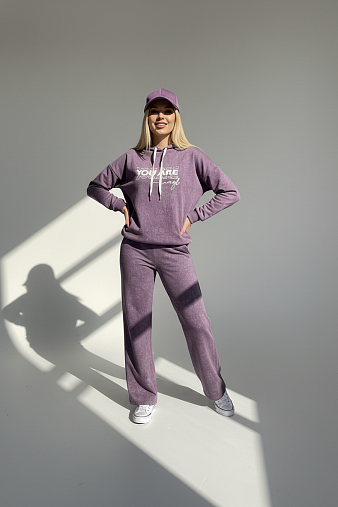 Костюм женский Винтаж варенка лиловый