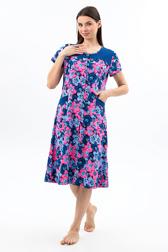 Халат Дыхание Лета розовый/цветы