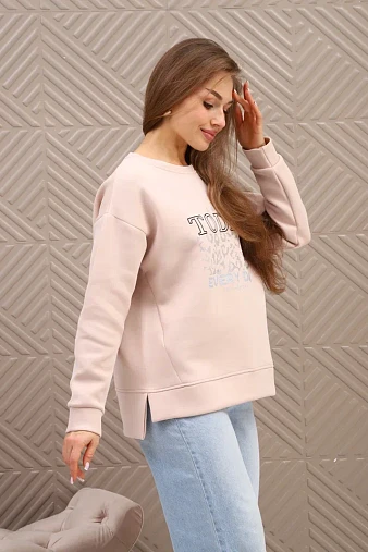 Свитшот женский Лео бежевый