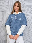 Толстовка женская Венди варенка индиго