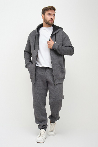 Костюм муж. Дэнди 3-х нитка начес т.серый