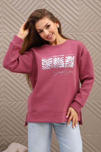 Свитшот женский Флёр брусника