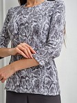 Лонгслив Флирт серый/питон