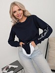 Толстовка женская Дабл т.индиго