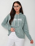 Толстовка женская Винтаж аква