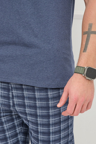 Костюм мужской Джой синий/клетка