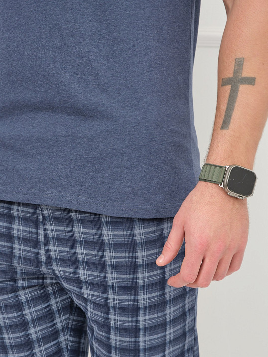 Костюм мужской Джой синий/клетка