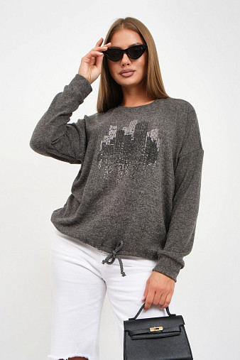 Джемпер женский Келли-2 серый