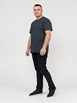 Футболка мужская кор. рукав Меланж т.синий