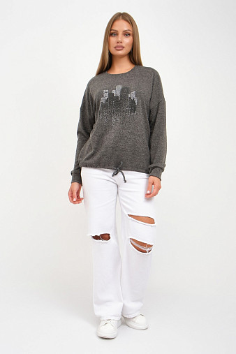 Джемпер женский Келли-2 серый