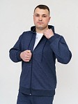 Костюм мужской Степ синий меланж футер 2-х нитка