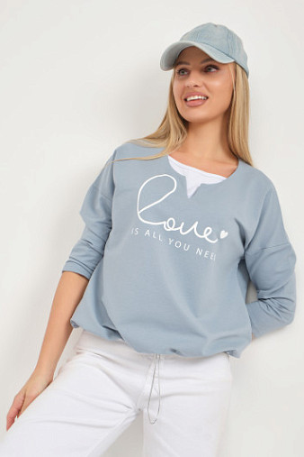 Свитшот женский Шрифт арона