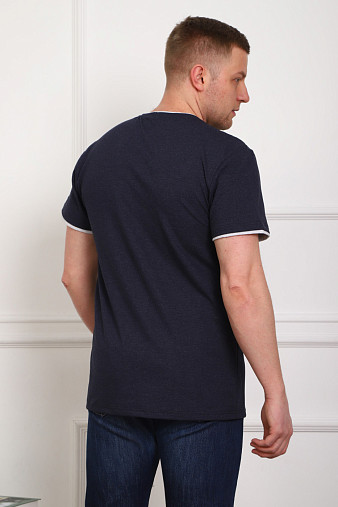 Футболка мужская Смарт синий/меланж