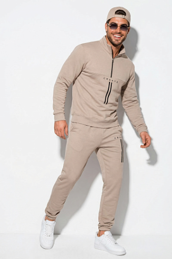 Костюм мужской Старк 3-х нитка петля каштановый