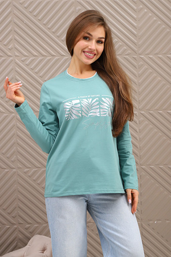 Лонгслив женский Рио св.изумруд