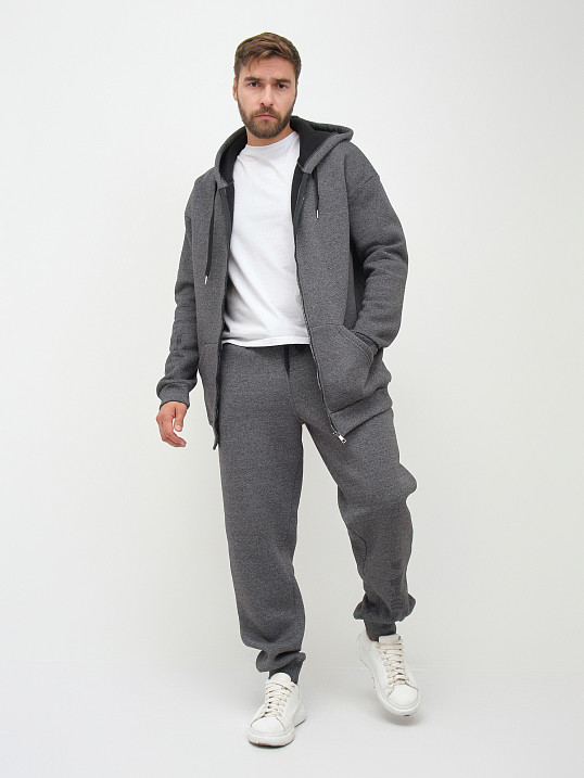 Костюм муж. Дэнди 3-х нитка начес т.серый