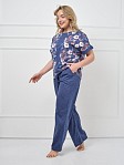 Костюм Моника индиго/цветы