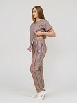 Костюм женский Аккорд какао/полоса