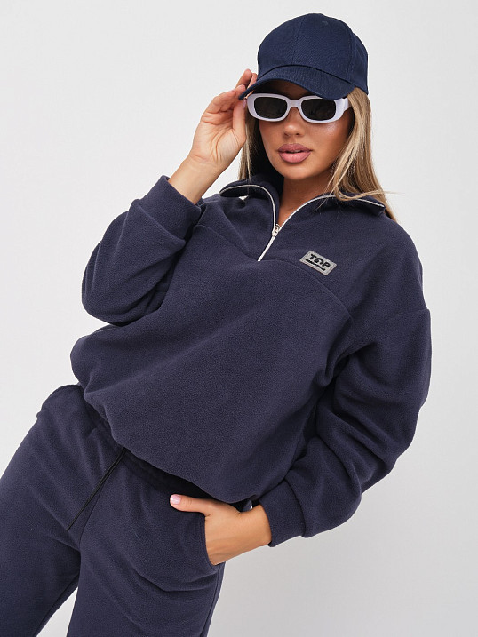 Костюм жен. Тренд флис т.серый