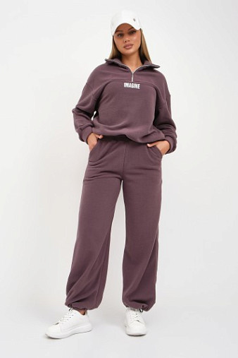 Костюм жен. Тренд-2 флис т.лиловый