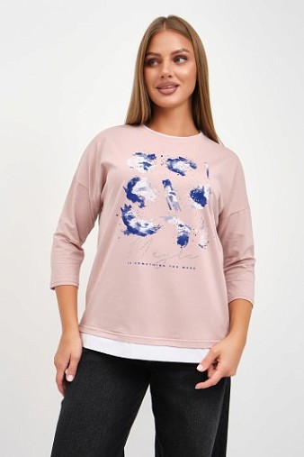 Лонгслив женский Тудей пудра