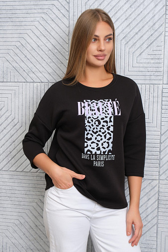 Свитшот женский Бьюти черный