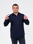 Толстовка мужская Степ без печати синий 2-х нитка
