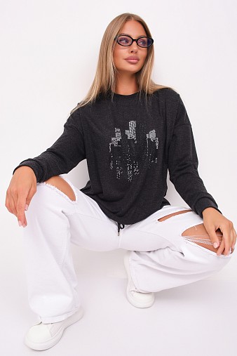 Джемпер жен. Сити ангора антрацит