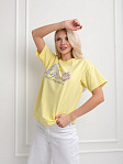 Футболка женская Смайл лимон