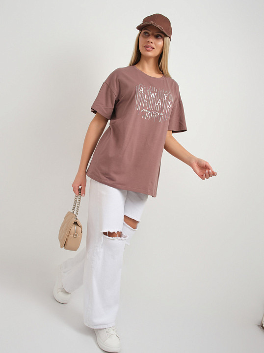 Футболка женская Флай шоколад