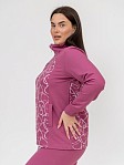 Костюм Теплый вечер брусника/сердца