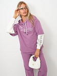 Костюм женский Венди со стразами брусника