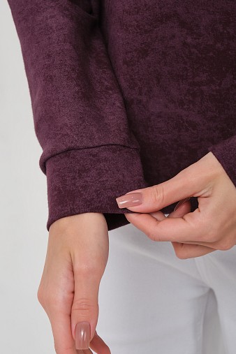 Толстовка женская Винтаж баклажан