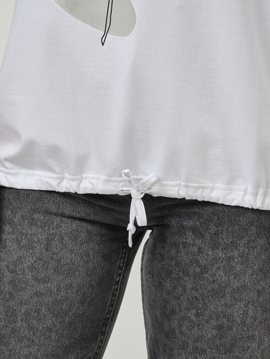 Лонгслив Николь белый